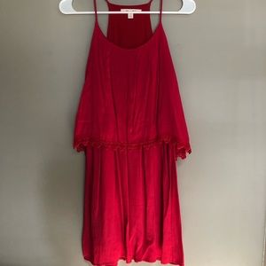 Super cute red dress!